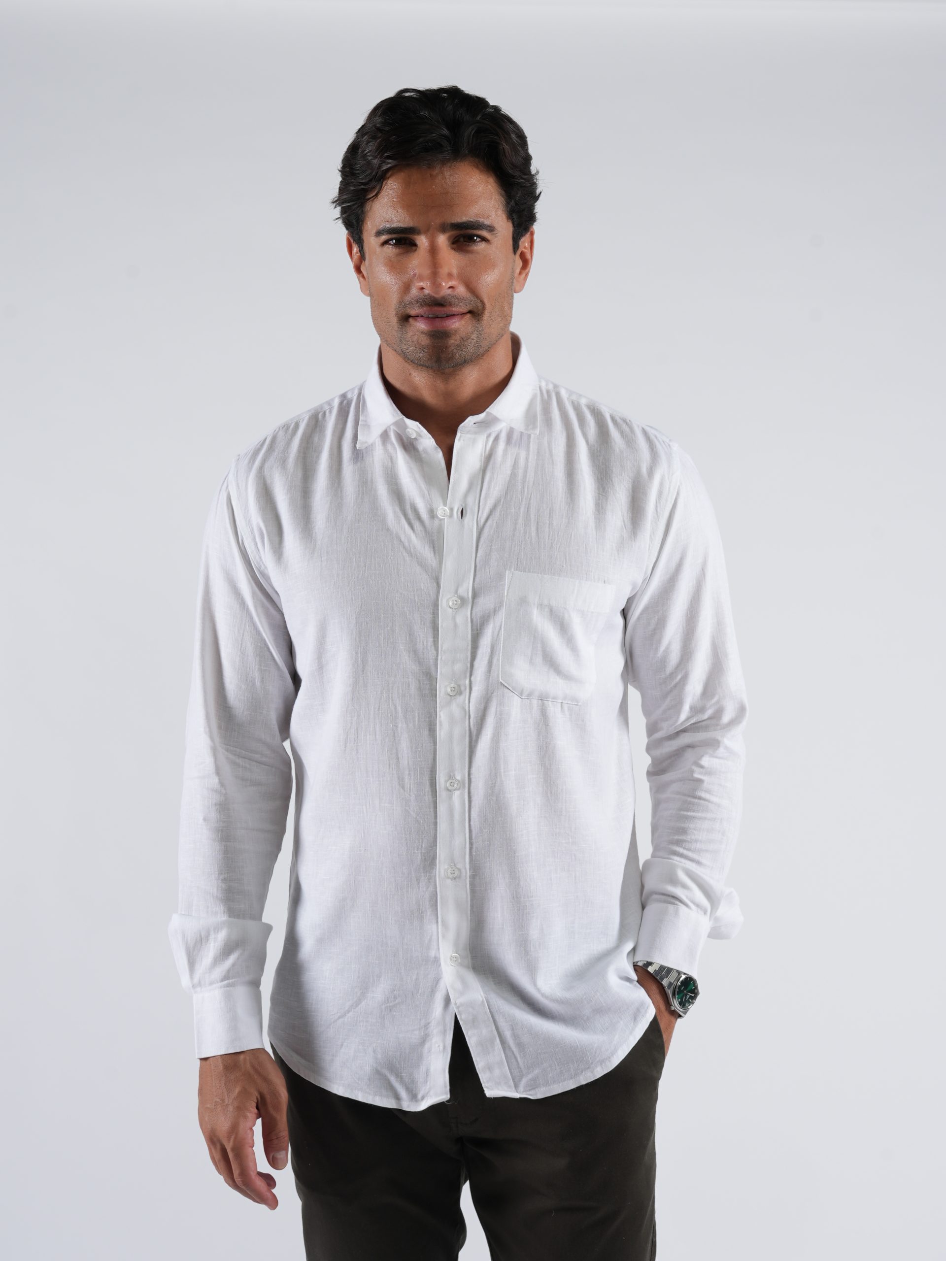 Men’s Slim Fit Cotton Plain Shirt - Formal & Casual Wear