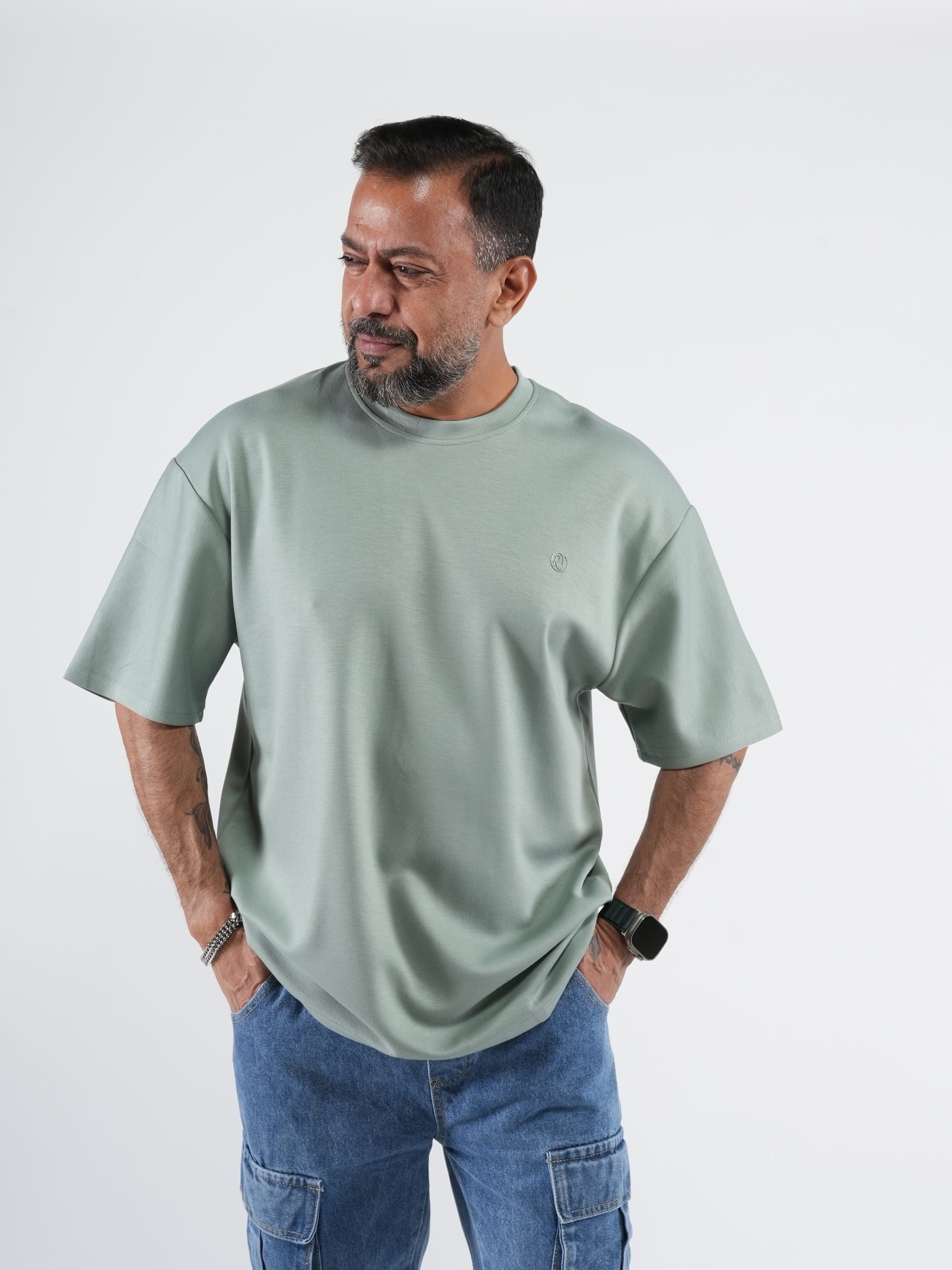 Men’s Oversized Cotton-Polyamide Blend T-Shirt - Extra Soft