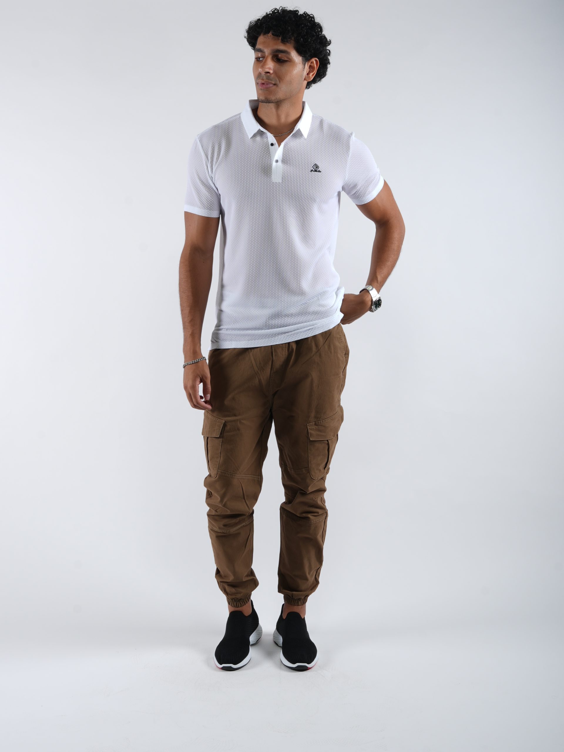 Men’s Collar T-Shirt - Quick-Dry, Stretchable