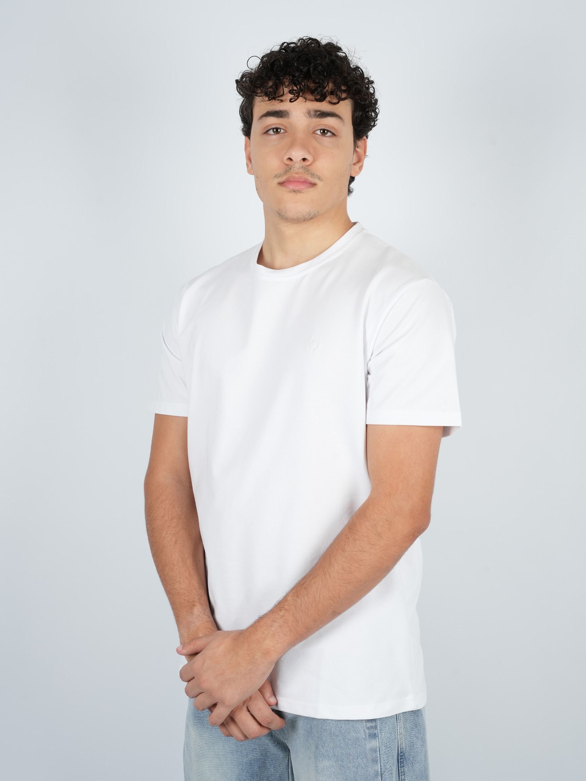 Men’s Essential Crew Neck T-Shirt – Soft, Cotton-Polyamide Blend